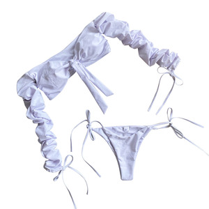 Custom New Products <strong>Long</strong> <strong>Sleeve</strong> Bandeau Bikini Sexy <strong>Women</strong> Swimwear Beachwear <strong>Swimsuits</strong> - Product Image 6
