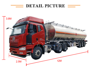 Semirremolque Cisterna de Combustible de 40cbm (3 Ejes) para Transporte de Diésel y Petróleo en Venta - Product Image 2