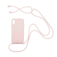 Étui de luxe antichoc en TPU avec sangle amovible pour iPhone 17/16/15, personnalisable avec cordon