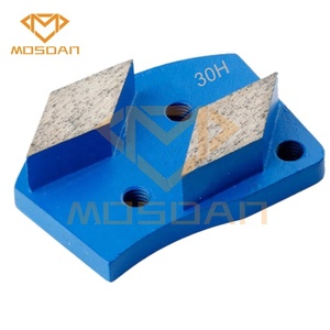 Contec-Placa de disco de molienda de hormigón, trapezoidal doble rombo, segmento de grano 30, Diamante duro - Product Image 2