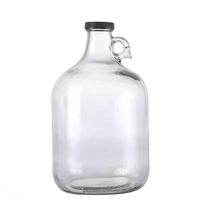 Bouteille de vin californien en verre gravé clair ambré personnalisé sans BPA 1 litre 2 litres 3 litres 4 litres bouteilles d'eau de bière