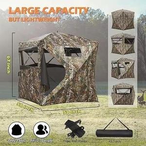 ถุงหิ้วสองชั้นลายกวางแบบป๊อปอัปสำหรับ2-3 & 3-4คนตาบอดนักล่าตาบอดพร้อมด้วย270/360องศา - Product Image 3