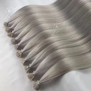 Modequelle flache Spitze Extensiones Cabello Humano natürliche K-Spitze Haarverlängerungen menschliches Haar