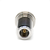 Connecteur coaxial RF femelle à montage droit de type N pour panneau de circuit imprimé, panneau de type N, bride mâle, prise femelle N