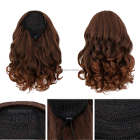 Queue de cheval synthétique bouclée afro Yaki en fibres synthétiques de haute qualité, extension de cheveux à cordon pour femmes noires, vente en gros