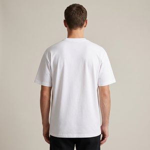 男士街头服饰 <span class=keywords><strong>T</strong></span> 恤 高品质涤棉混纺 260 克 编织环保 纯色设计 印花 - Product Image 2