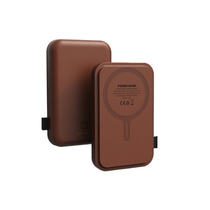 Batería Externa Magnética Inalámbrica de Cuero de Alta Calidad, Carga Rápida <span class=keywords><strong>MagSafe</strong></span>, Cargador Seguro <span class=keywords><strong>para</strong></span> <span class=keywords><strong>iPhone</strong></span> - Product Image 1