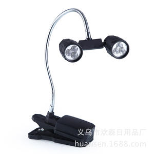 Lampe de camping LED noire à double tête, col flexible, rotation à 360 degrés, pour utilisation en tente extérieure - Product Image 5