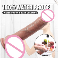 Masturbador Vibrador Telescópico con Calefacción y Control Remoto, Dildo de Silicona, Juguetes Sexuales para Mujeres