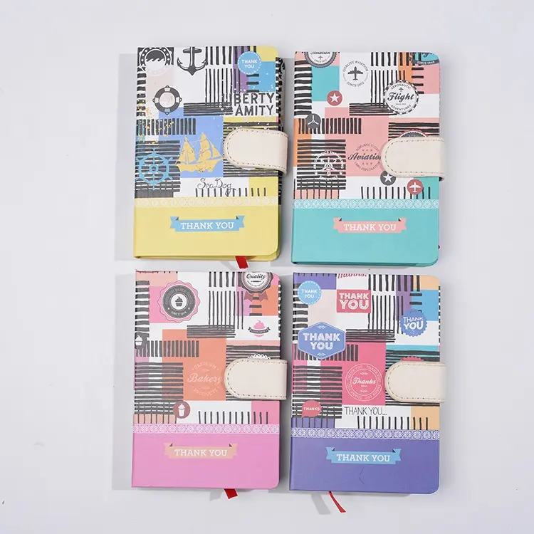 Coreano di nuovo modo riciclato 80 fogli diario notebook factorydirectly commercio all'ingrosso mini kraft taccuino di carta stampata