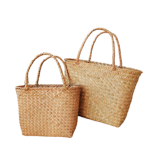 Cesta de Picnic Multifuncional Moderna y Ecológica, Bolso Tejido de Ratán para Llevar Comestibles, Cesta de Compras para Uso en Exteriores - Product Image 6