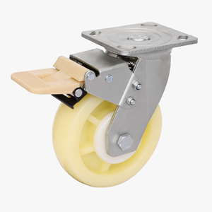 Schwenkbares PP-Rad 5 Zoll 250kg bis 350kg Handhabungsausrüstung Lastschraube Mit Bremse Mittelschwere Räder Lenkrolle - Product Image 1