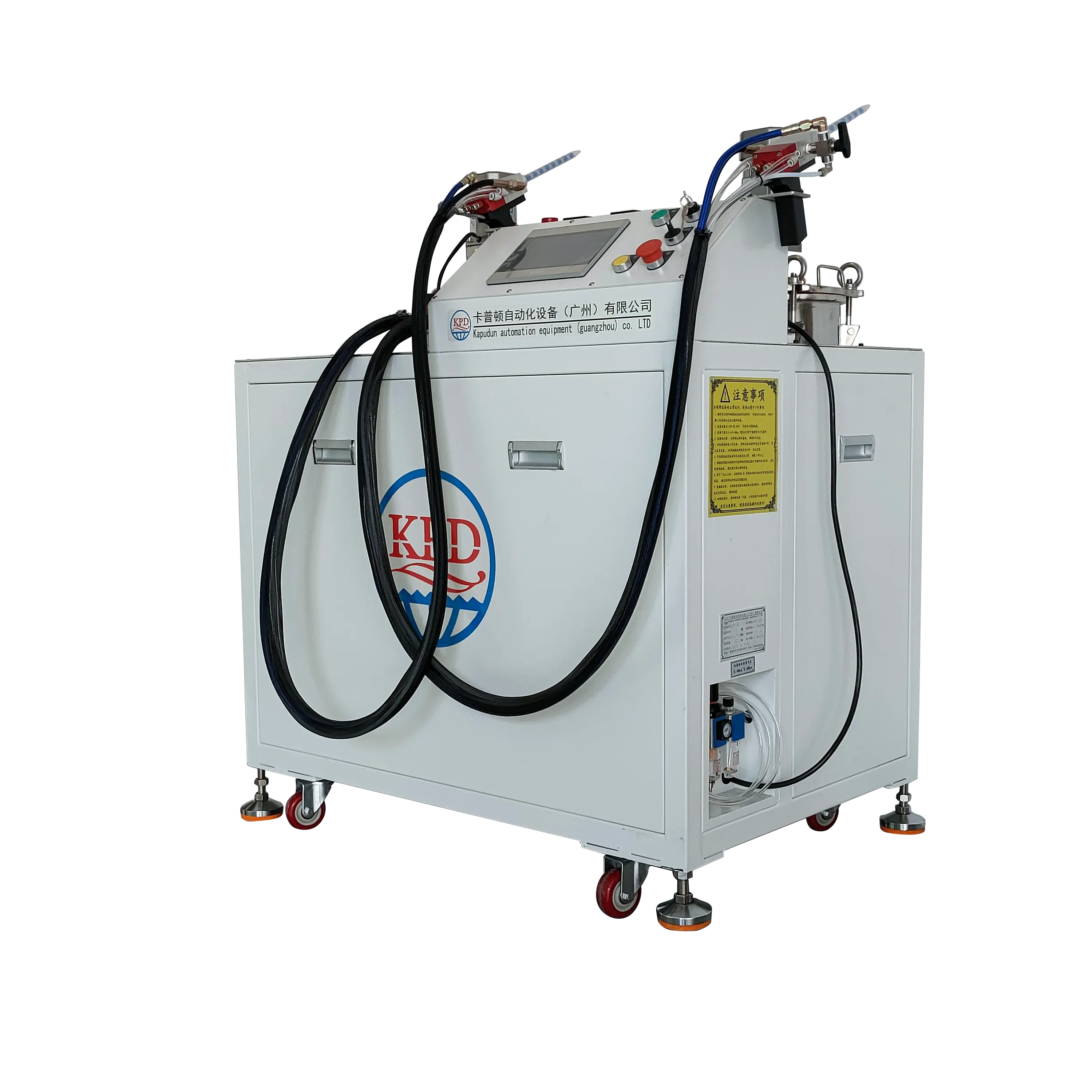 Máquina de distribuição semi-automática de resina epóxi com cola AB, dispensador duplo de resina líquida para controle de pedal de resina epóxi com cola AB