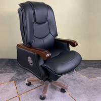 Accoudoir en bois réglable de haute qualité, chaise de bureau pivotante en cuir, accoudoir en bois, offre spéciale, vente en gros