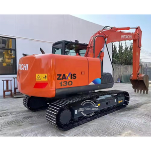 Excavatrice sur chenilles Hitachi ZX130 d'occasion en bon état, garantie 1 an, peinture d'origine, pour le marché sud, prix abordable, forte puissance de creusement - Product Image 1