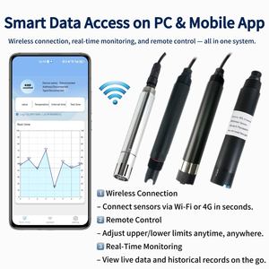 Bộ điều khiển hiển thị và phân tích chất lượng nước BGT Online RS485 (Modbus/RTU) với cảm biến đo độ pH, EC, DO, TDS, ORP, COD, độ đục - Product Image 3