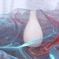 Tissu Organza Bicolore Dégradé Fil Perlé Iridescent Maille Transparente Douce Textile en Gros Plusieurs Couleurs