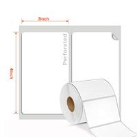 Label Thermal Dymo 4"x 6" A6 Langsung Dari Pabrik, Stiker Kosong Waybill, Gulungan Label Pengiriman, Kompatibel Dengan Printer Label