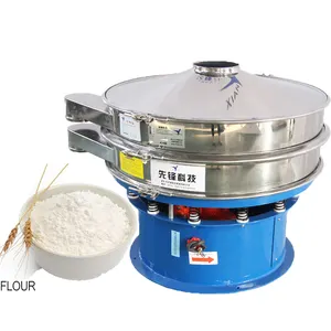 Machine de tamis vibrant rotatif en acier inoxydable pour poudre de manioc