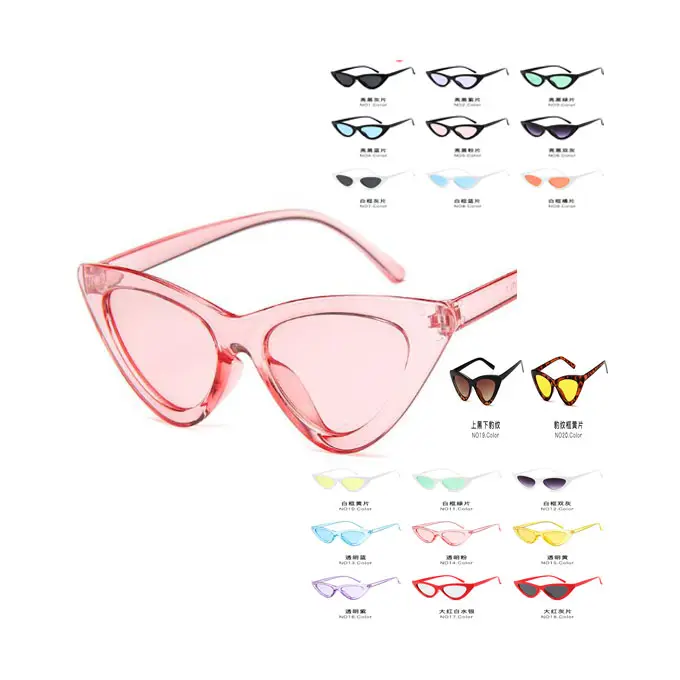 TY0258 kacamata hitam wanita, lensa mata kucing perempuan desainer merek, harga murah