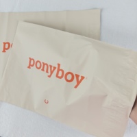 Sac de Courrier Personnalisé Imperméable en PE à Bord Plat avec Logo Imprimé, Sac d'Expédition Coloré pour Vêtements et Emballage