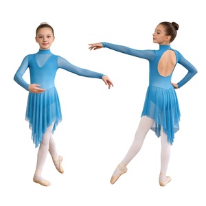 Robes de danse pour filles de 6 à 16 ans, vêtements de danse tendance, robes de patinage artistique à dégradé de couleurs pour compétition et spectacle sur scène. - Product Image 2