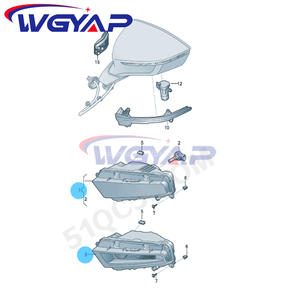 Luz <span class=keywords><strong>Antiniebla</strong></span> LED WGYAP, Accesorio Original OEM 5F0 941 701 B 575 941 677 700 702 a para <span class=keywords><strong>SEAT</strong></span> <span class=keywords><strong>LEON</strong></span> Modelo 5F - Product Image 4