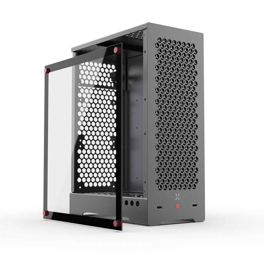 ミニMATXケースC1アルミニウム合金PCケースデスクトップシャーシ