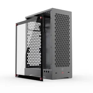 Mini MATX Case C1 Aluminum Alloy PC case Desktop Chassis DIY PC case with DIY Installation for gaming and home office use