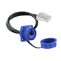 Connecteur RJ45 étanche et anti-poussière Lshitech, montage sur panneau, transmission haute vitesse Cat5/Cat6 8p8c pour Ethernet