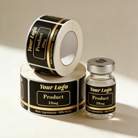 Etiquetas de Código de Barras Personalizadas con Adhesivo Fuerte, Resistentes al Agua y al Calor, de 3ml, 5ml y 10ml, Etiquetas de Vinilo PVC para Viales