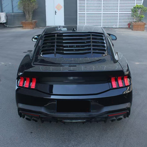 ฝาครอบบังแดดกระจกหลังแบบด้านสีดำ ทำจากวัสดุ ABS สำหรับ Ford Mustang 2015-2024  ชุดแต่งกระจกหลังแบบ Louver สำหรับตกแต่งรถยนต์ - Product Image 6
