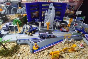 Jouets de <span class=keywords><strong>garage</strong></span> pour enfants, circuit de voitures en métal, stationnement DIY, véhicules miniatures, camion de pompiers, jouet pour enfants - Product Image 4