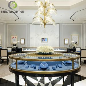 เคาน์เตอร์โชว์เครื่องประดับหรูหรา ตู้โชว์สร้อยเพชรชั้นดี ตกแต่งร้านค้า ออกแบบตกแต่งภายในร้านนาฬิกาและเครื่องประดับตามสั่ง - Product Image 6