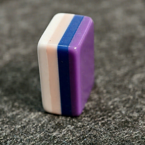 Mahjong américain de luxe en acrylique 4 couches, 160 pièces, motif carreaux violets modernes personnalisés, portable, vente en gros, MOQ 50, expédition rapide en 10 jours - Product Image 1