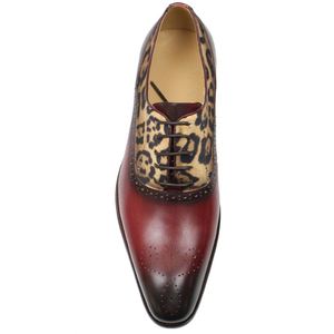 Custom Made China Lightweight Leopard Print Oxford Dress <b>Shoes</b> Business Genuine - Product Image 3
