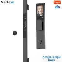 Serrure Intelligente Extérieure Étanche Vertexis Premium pour Porte et Portail, Compatible Tuya WiFi, Clavier Numérique Ultra-Mince en Alliage d'Aluminium, Cloud