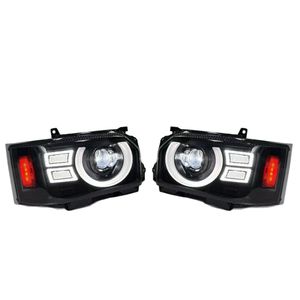 Pour Toyota Hiace 2005-2018 : Ensemble de phares avant modifiés style Land, feux de jour LED 6000K 24V, ampoule H3 – Nouveau - Product Image 3