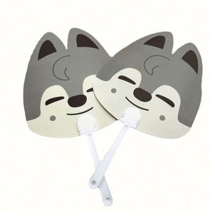 KPOP Custom Photo Printed Eco-Friendly 16x17cm Clear Plastic Craft Round Picket Hand Fans for Self Expression - Product Image 3