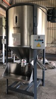 Mélangeur de couleur en plastique vertical rotatif industriel à vis Herrenk pour dosage de poudre de granulés granulaires avec acier inoxydable