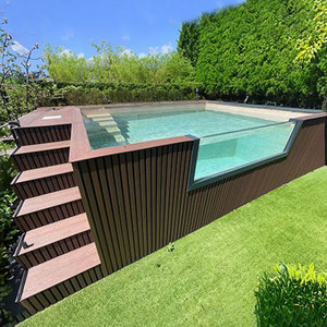 Luxe Petit <span class=keywords><strong>Mini</strong></span> Spa Jet D'eau En Fibre De Verre En <span class=keywords><strong>Bois</strong></span> Wpc Piscina Plunge Spa <span class=keywords><strong>Piscine</strong></span> <span class=keywords><strong>Hors</strong></span> <span class=keywords><strong>Sol</strong></span> <span class=keywords><strong>Piscine</strong></span> Extérieure - Product Image 4