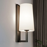 Applique murale LED scandinave en fer, design moderne et épuré, noire, pour chambre, salon, couloir, escalier, usage hôtelier