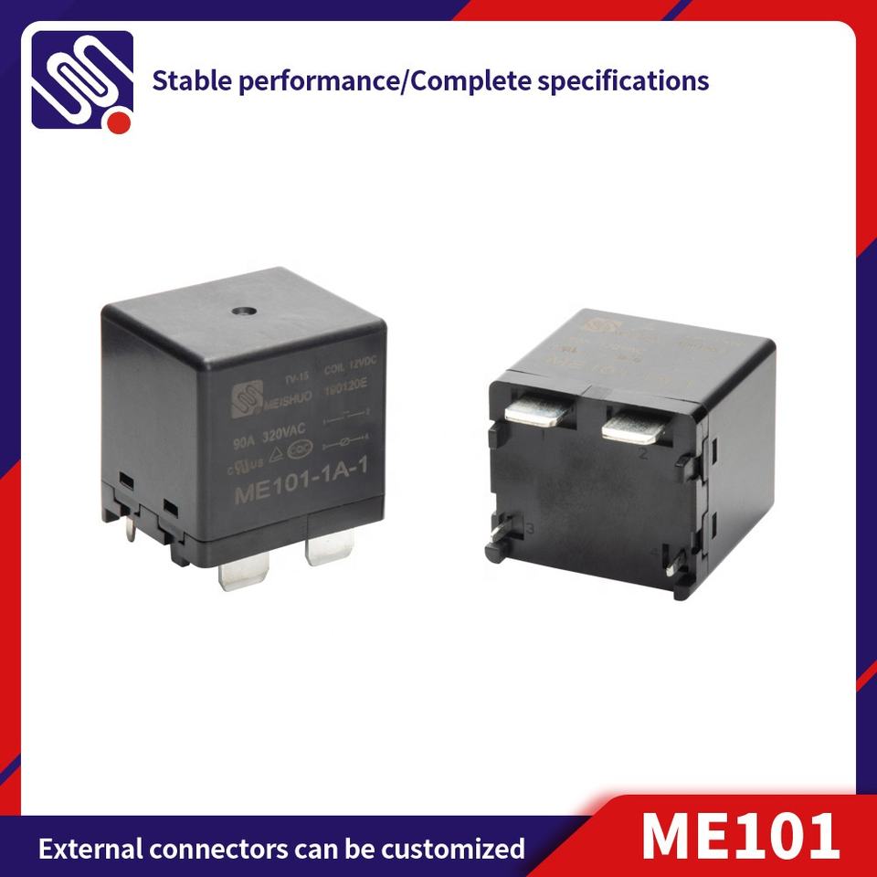Meishuo ME101 90A DC 12V 24V High Current Normally Open PCB Relay Solar Photovoltaic Inverter for New Energy Electric