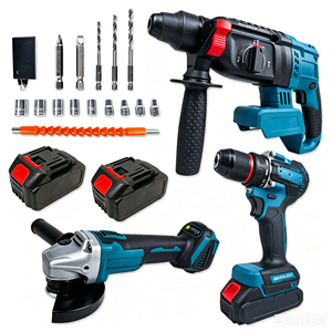 Ensemble d'outils à batterie au lithium de qualité supérieure, ultra-rapide, longue durée, à usage flexible, de précision, prêts pour l'atelier, <span class=keywords><strong>18V</strong></span> 20V 21V, équilibre parfait - Product Image 2