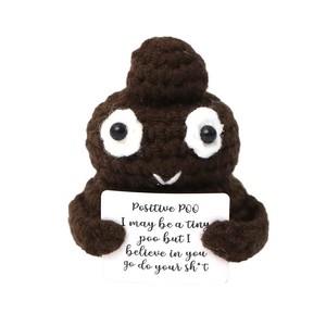 Muñecos de Comida Positiva Hechos a Mano de Ganchillo, Amigurumi Patata, Pepinillo, Piña, Champiñón con Tarjeta, Adorno Lindo para Escritorio al por Mayor - Product Image 6