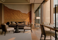 Meubles de salon pour suite présidentielle d'hôtel 5 étoiles, canapé contemporain, ensemble de table basse, structure en bois de frêne, rembourrage élégant, chambre VIP