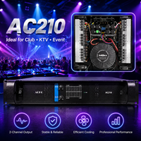 Amplificateur de puissance professionnel 2 canaux 1000W 8 Ohm haute puissance pour DJ, enceintes de sonorisation et systèmes audio live