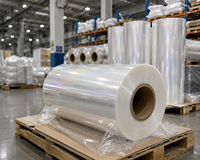 Film de plastification thermique brillant BOPP 17m haute transparence EVA pré-enduit pour couvertures de livres, magazines, brochures, plastifieuse haute vitesse 300m