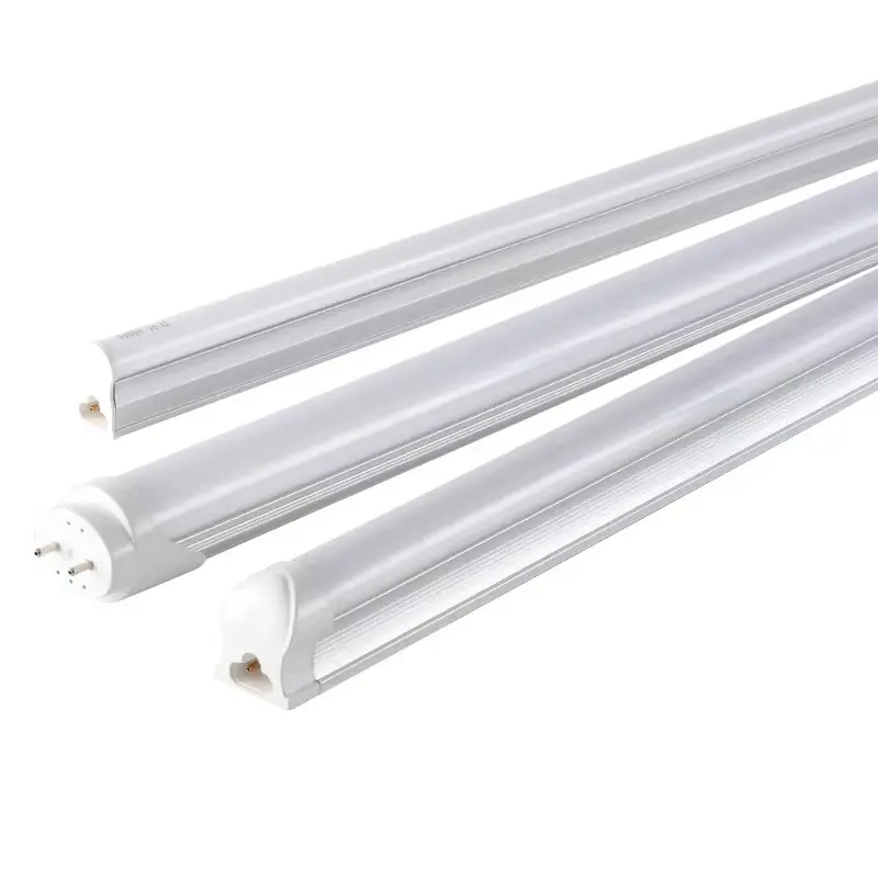 plastic integrated square T5 T8 led tube light 0.6m 0.9m 1.2m 1.5m LED tube light 8000k 10000k