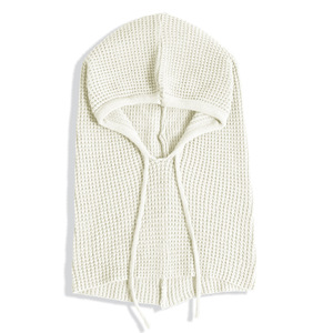 Damen Herbst Winter Gestrickter Kapuzenschal Multifunktional Einfarbig Integrierter Ohrenschutz Verdickter Warmer Nackenwärmer - Product Image 5